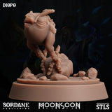 3D Printed Sordane Publishing Diopo Moonsoon 28 32mm D&D