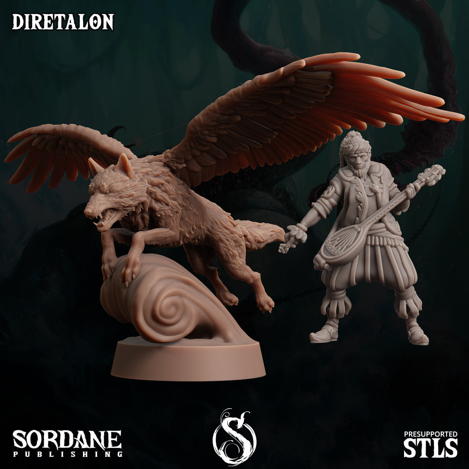 3D Printed Sordane Publishing Diretalon 28 32mm D&D