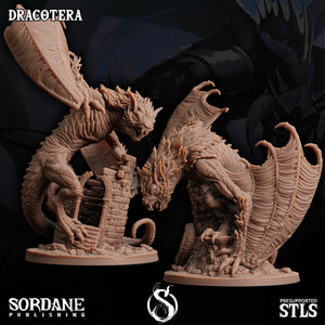 3D Printed Sordane Publishing Dracotera 28 32mm D&D