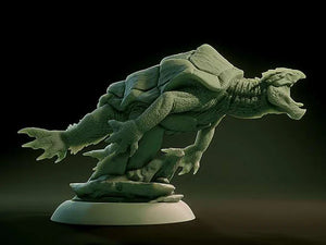 3D Printed Nafarrate Dragon Turtle Lovecraftian Bestiary 28 32 mm D&D