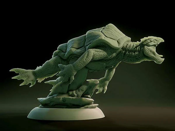 3D Printed Nafarrate Dragon Turtle Lovecraftian Bestiary 28 32 mm D&D