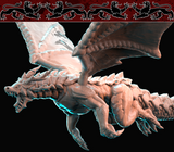 3D Printed Nafarrate Flying Dragon Bestiary Vol. 1 Bestiary Creatures Volume 1 28 32 mm D&D