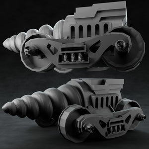 3D Printed Nafarrate Drill Machine Space Orcs 28mm 32mm D&D