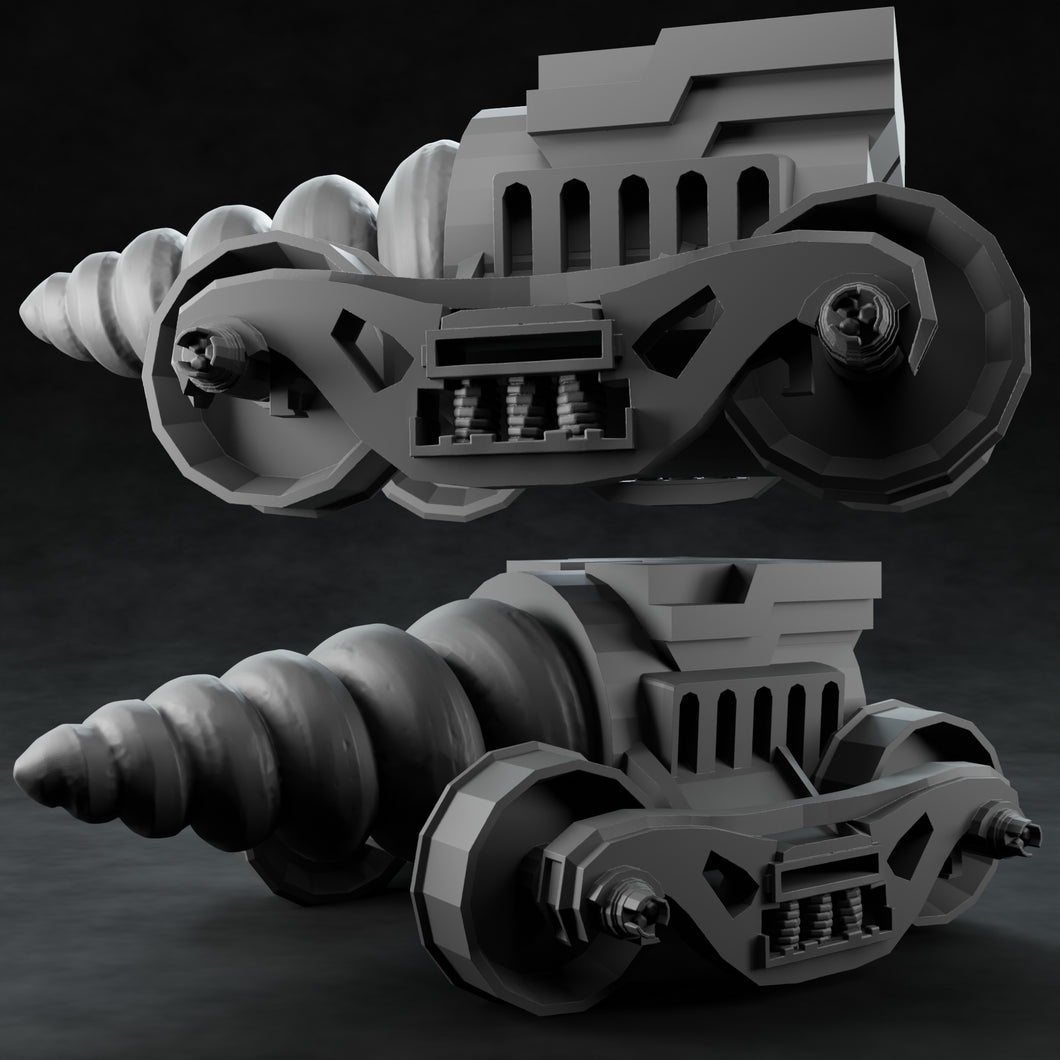 3D Printed Nafarrate Drill Machine Space Orcs 28mm 32mm D&D
