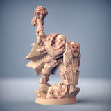 3D Printed Artisan Guild Dwarf Champion Alvar Giantslayer Dwarven Defenders Set 28mm 32mm