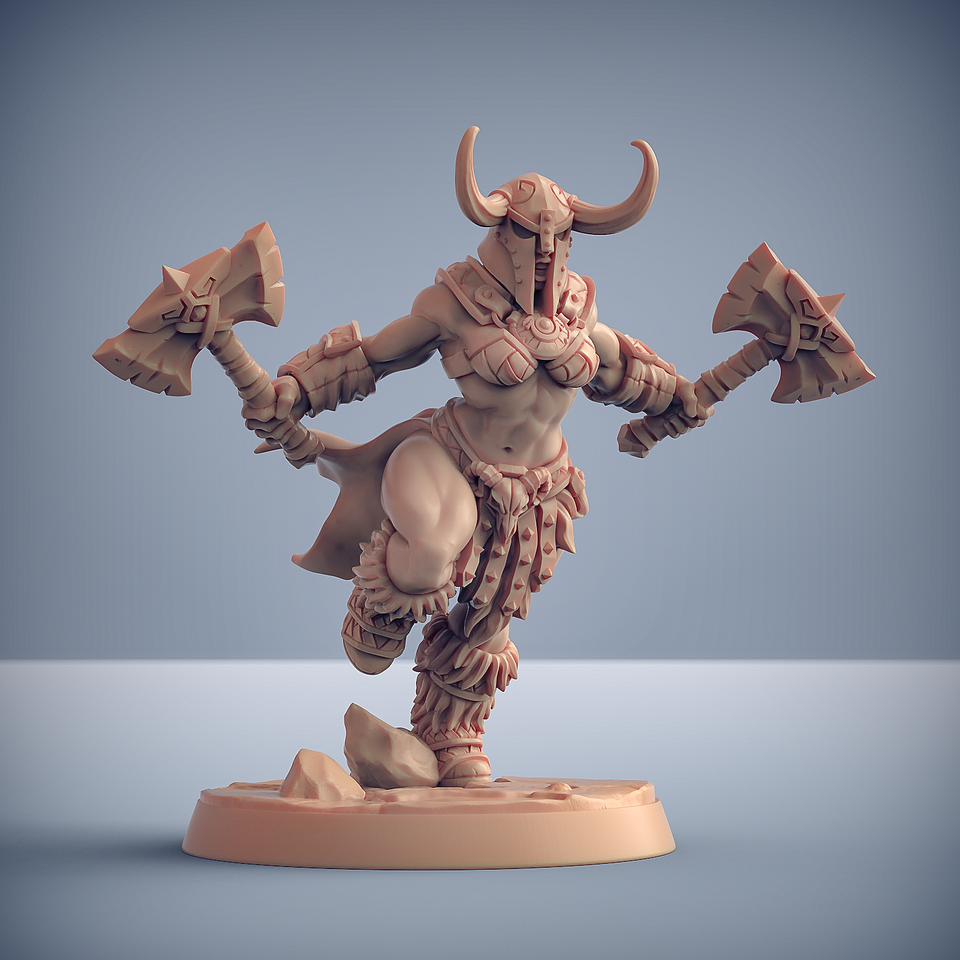 3D Printed Artisan Guild Modular Dragonpeak Barbarians Dragonpeak Barbarians 28mm 32mm