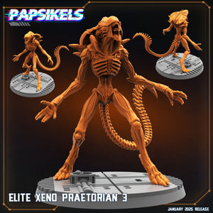 3D Printed Papsikels Elite Xeno Praetorians Set January 2025 - Scifi 28mm 32mm