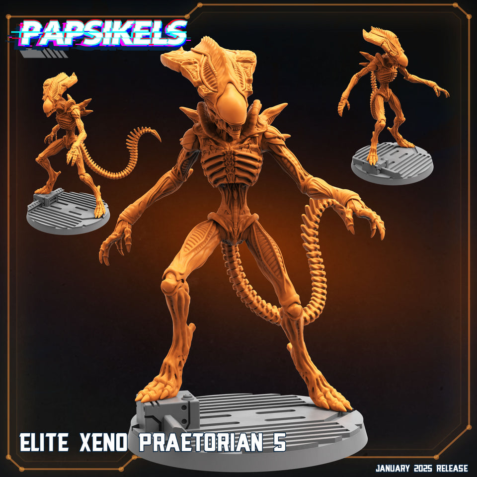 3D Printed Papsikels Elite Xeno Praetorians Set January 2025 - Scifi 28mm 32mm