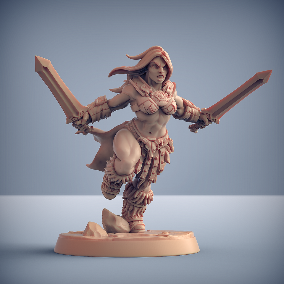 3D Printed Artisan Guild Modular Dragonpeak Barbarians Dragonpeak Barbarians 28mm 32mm