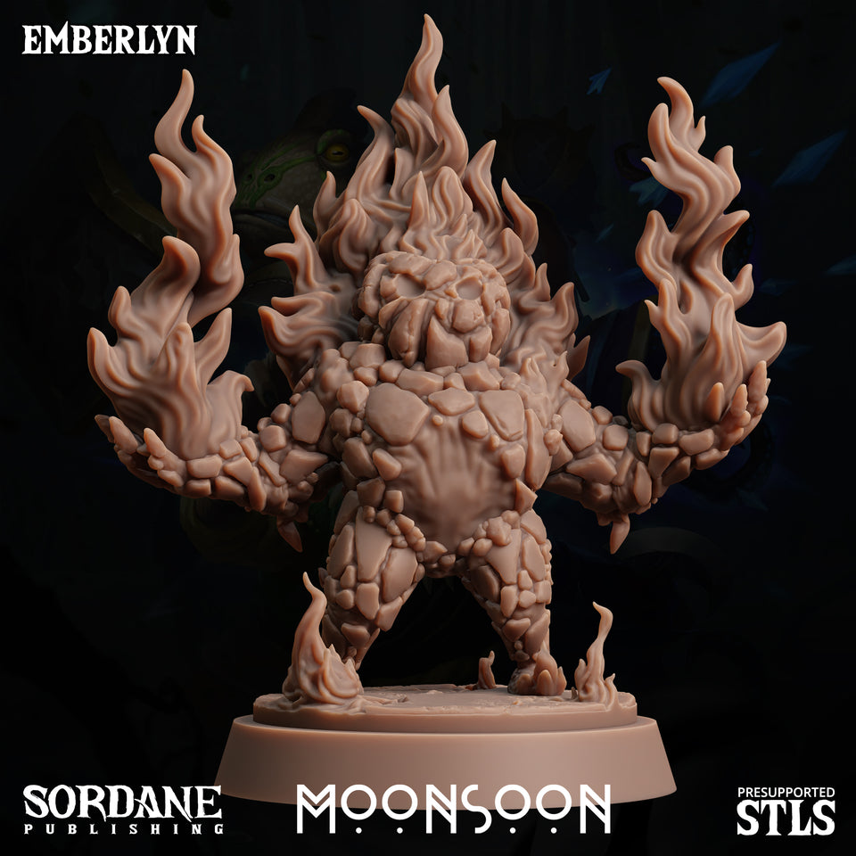 3D Printed Sordane Publishing Emberlyn Moonsoon 28 32mm D&D