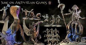 3D Printed Archvillain Games The Empire of Sands - Anphotep 28mm 32mm D&D