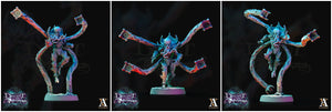 3D Printed Archvillain Games Descent into Madness Encephalid Shocktroopers 28 32mm D&D