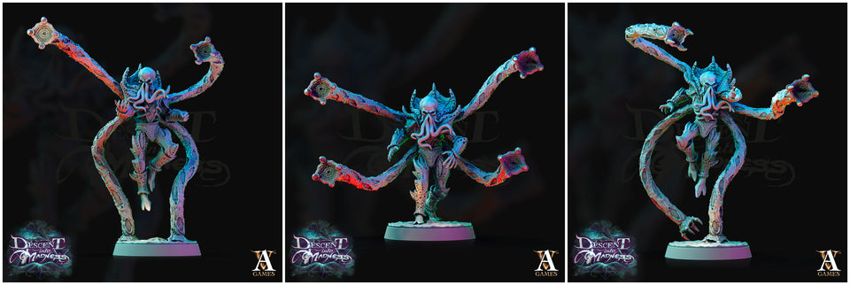 3D Printed Archvillain Games Descent into Madness Encephalid Shocktroopers 28 32mm D&D