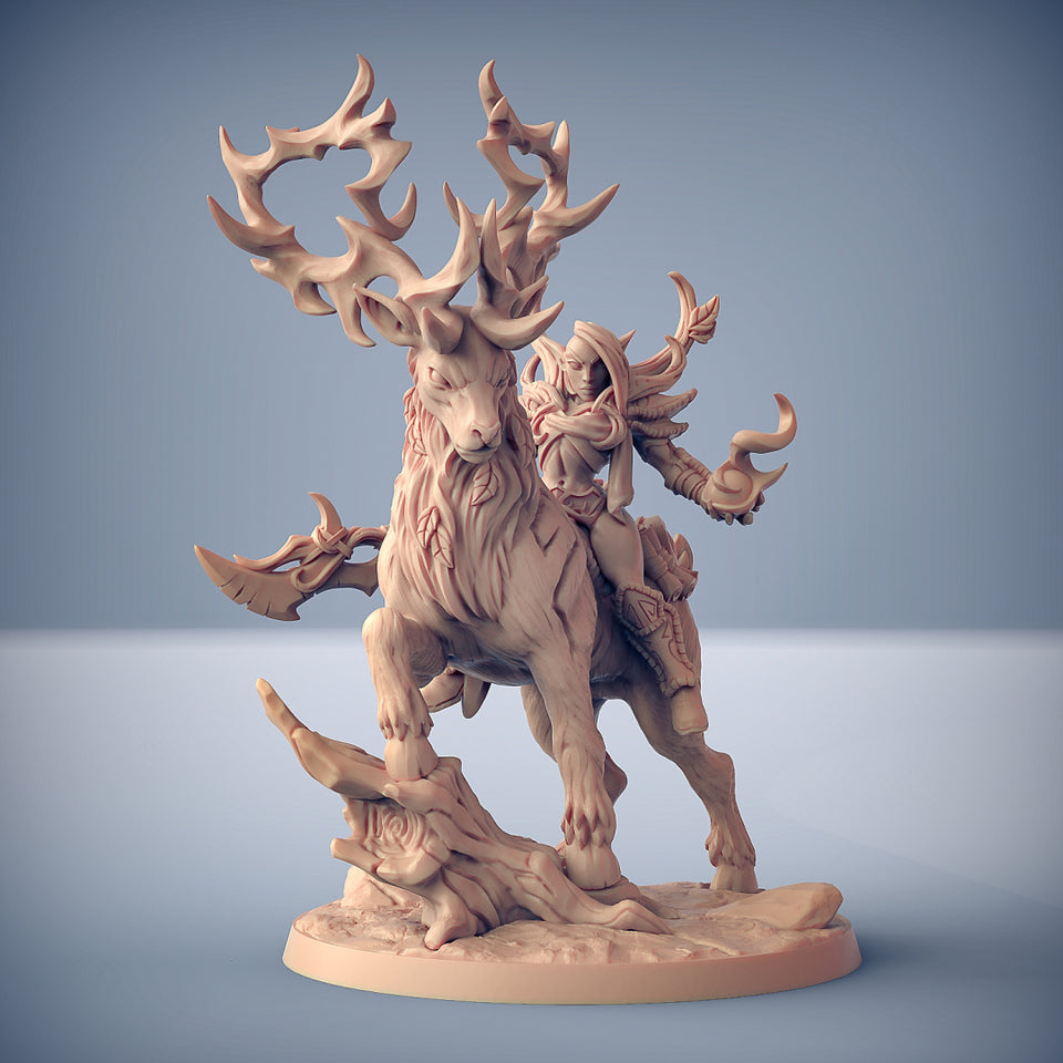3D Printed Artisan Guild Endelshar on Forest King Deepwood Alfar Set 28mm 32mm