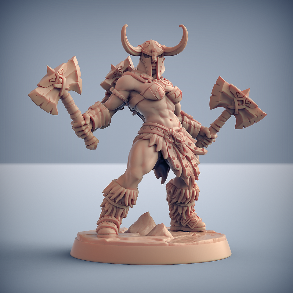 3D Printed Artisan Guild Modular Dragonpeak Barbarians Dragonpeak Barbarians 28mm 32mm