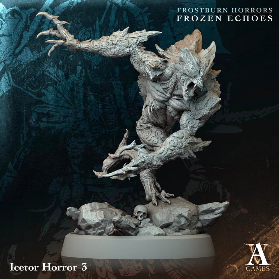 3D Printed Archvillain Games Icetor Horror Frostburn Horrors Frozen Echoes 28 32mm D&D