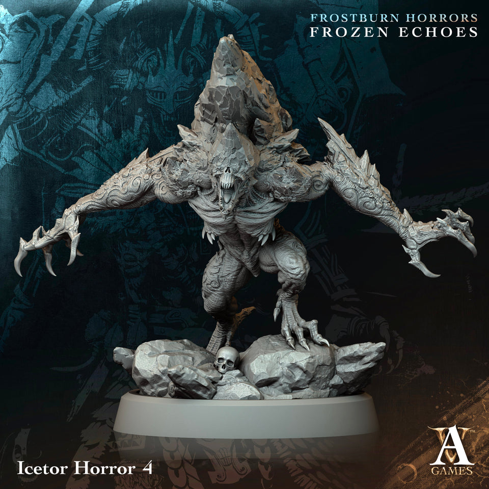 3D Printed Archvillain Games Icetor Horror Frostburn Horrors Frozen Echoes 28 32mm D&D