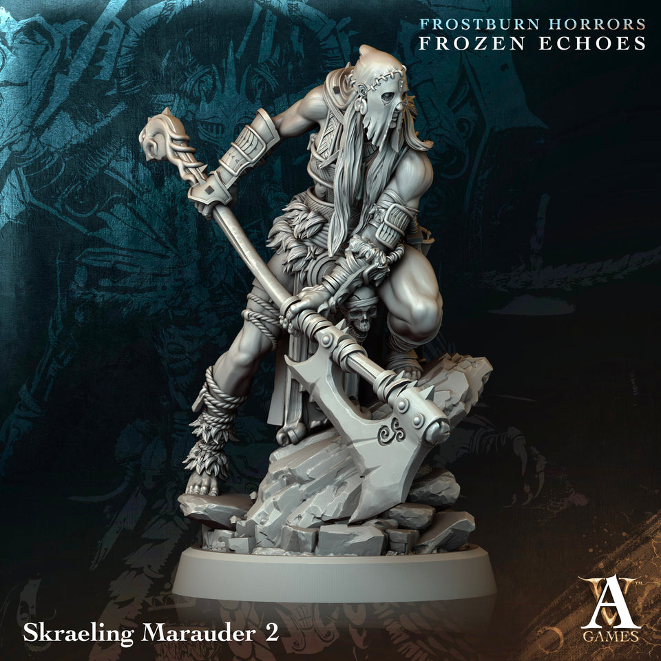 3D Printed Archvillain Games Skraeling Marauder Frostburn Horrors Frozen Echoes 28 32mm D&D