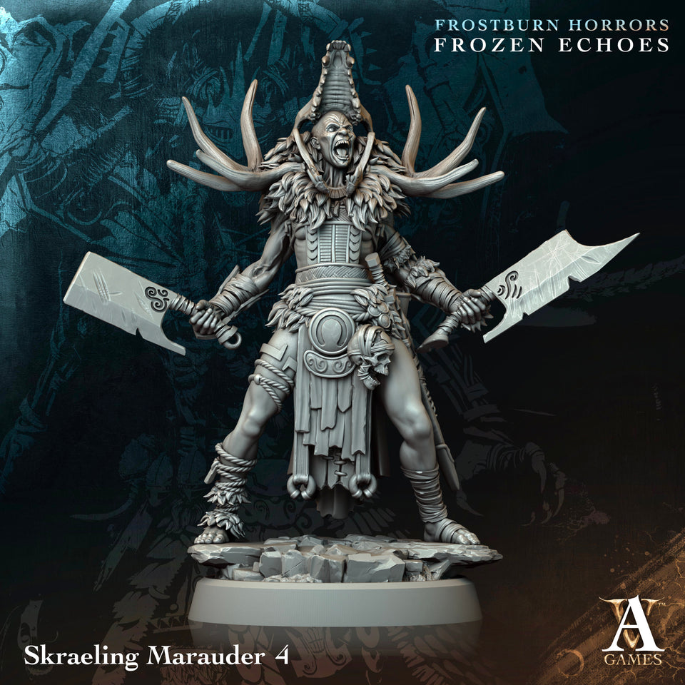 3D Printed Archvillain Games Skraeling Marauder Frostburn Horrors Frozen Echoes 28 32mm D&D
