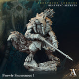 3D Printed Archvillain Games Frostburn Horrors Rimewind Secrets - Fenwir Snowsnout 28mm 32mm D&D