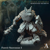 3D Printed Archvillain Games Frostburn Horrors Rimewind Secrets - Fenwir Snowsnout 28mm 32mm D&D