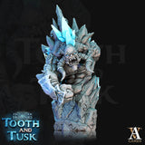 3D Printed Archvillain Games Frostburn Horrors Tooth and Tusk - Ice Troll Bust 28mm 32mm D&D