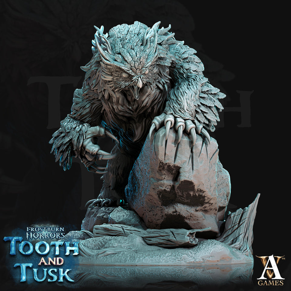 3D Printed Archvillain Games Frostburn Horrors Tooth and Tusk - Owlbears 28mm 32mm D&D