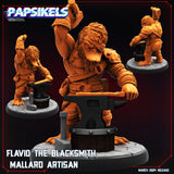 3D Printed Papsikels Flavio The Blacksmith Mallard Artisan 28mm 32mm