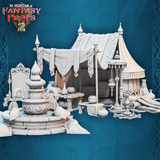 3D Printed STL Miniatures Fantasy Props 2 Market Desert Stall 28 - 32mm War Gaming D&D
