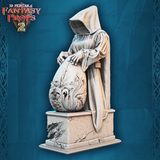 3D Printed STL Miniatures Fantasy Props 2 Museum Statue Set 28 - 32mm War Gaming D&D