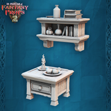3D Printed STL Miniatures Fantasy Props 2 Tavern 28 - 32mm War Gaming D&D