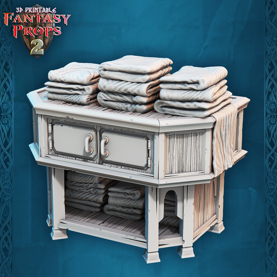3D Printed STL Miniatures Fantasy Props 2 Tavern 28 - 32mm War Gaming D&D