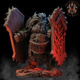 3D Printed Archvillain Games Magma Lords - Fire Giant Juggernaut 28mm 32mm D&D