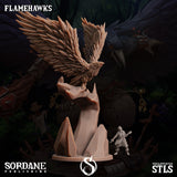 3D Printed Sordane Publishing Crystal Flamehawk Burrows Below 28 32mm D&D