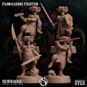 3D Printed Sordane Publishing Florasarri Fighter Cupid's Embrace Set 28 32mm D&D
