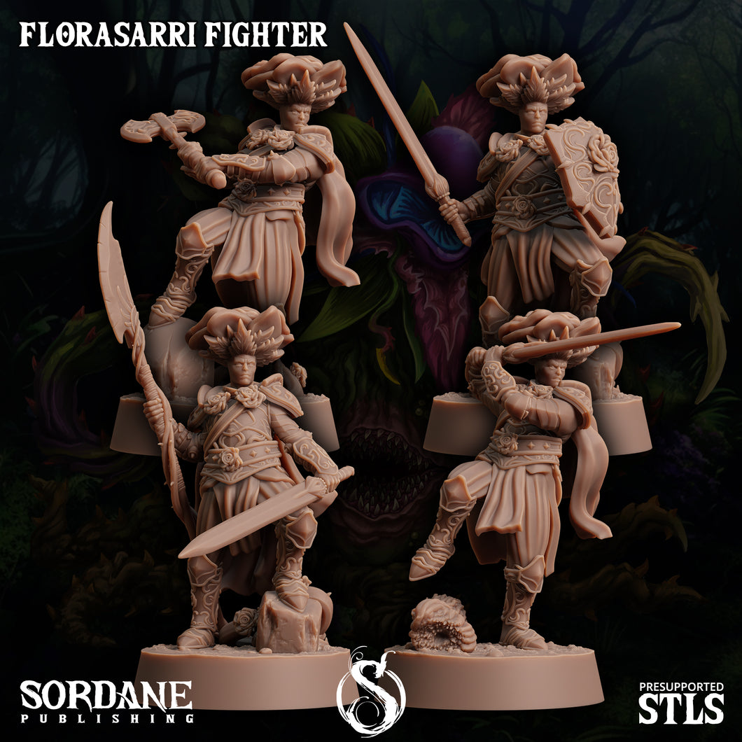 3D Printed Sordane Publishing Florasarri Fighter Cupid's Embrace Set 28 32mm D&D