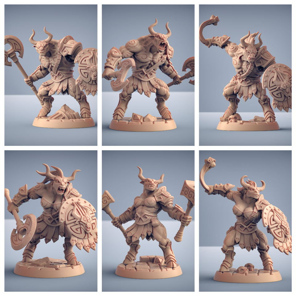 3D Printed Artisan Guild Modular Labirynth Minocs Order of the Labyrinth 28mm 32mm