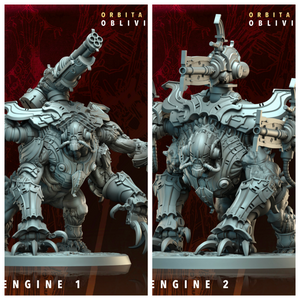 3D Printed Archvillain Games Panic Engine Orbita Hellscape Oblivion Court 28 32mm D&D