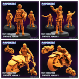 3D Printed Papsikels Papz Industries Synthetic Human February 2025 Cyberpunk 28mm 32mm