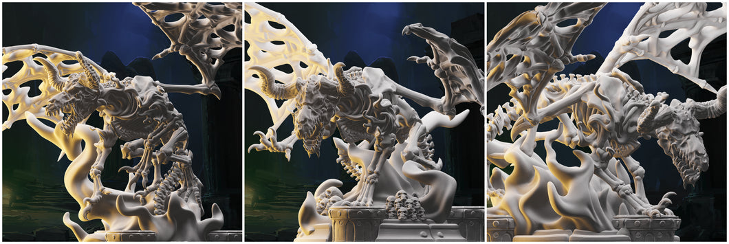 3D Printed Nafarrate Skeletons Army Bone Dragon Set 28mm 32mm D&D