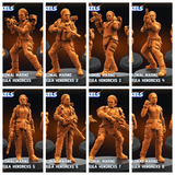 3D Printed Papsikels Human Colonial Marine Colonel Eula Hendricks Set May 2025 Alien vs. Humans Reconnaissance 28mm 32mm