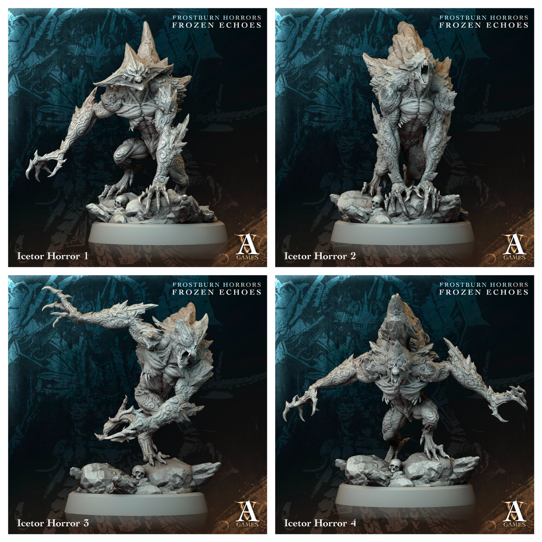 3D Printed Archvillain Games Icetor Horror Frostburn Horrors Frozen Echoes 28 32mm D&D