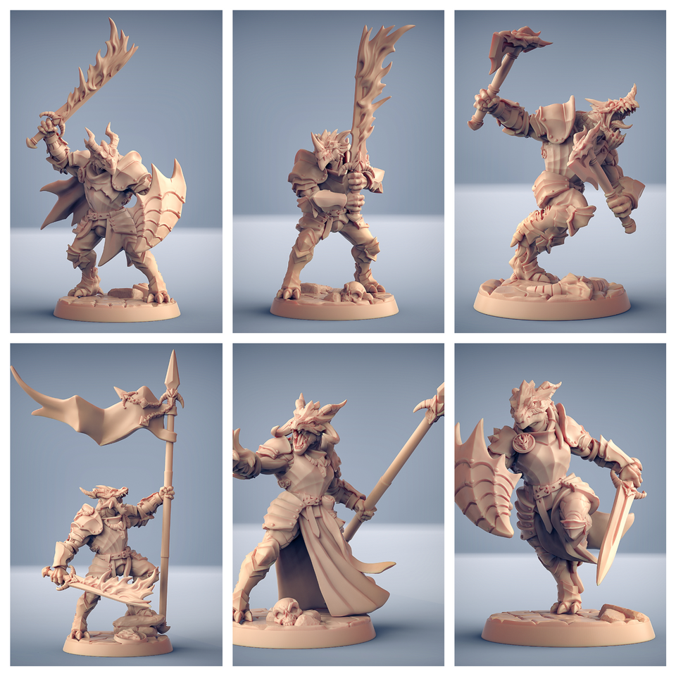 3D Printed Artisan Guild Modulars Dragonguard The Dragonguard 28mm 32mm