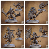 3D Printed Artisan Guild Abyss Imp Gruntiling Abyss Demons Set 28mm 32mm