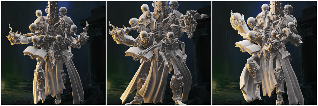 3D Printed Nafarrate Skeleton Wizard Skeletons Army 28mm 32mm D&D