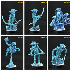 3D Printed Print your Monster Frost Shard Goblins - Ice Goblin 28mm 32mm D&D