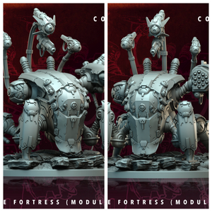 3D Printed Archvillain Games Atomcore Fortress Atomcore Conclave 28 32mm D&D