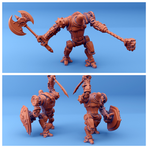 3D Printed Sordane Publishing Arcane Minis Shard Guardians Combat Set Shard Guardian Set 28 32mm D&D