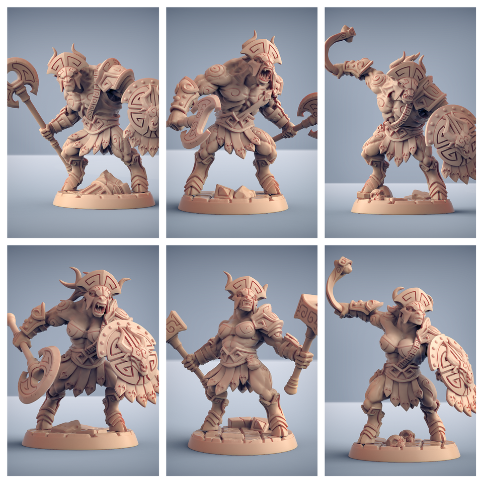 3D Printed Artisan Guild Modular Labirynth Minocs Order of the Labyrinth 28mm 32mm