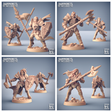 3D Printed Artisan Guild Modular Human Fighters Fighters Guild Set 28mm 32mm